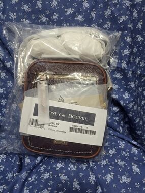 Dooney & Bourke Bordeaux Brown Leather Camera Crossbody